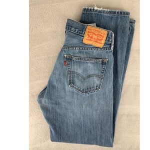 Levi 559 Jeans Mens 31x32 Blue Distressed Fade Relaxed Straight Denim Pants